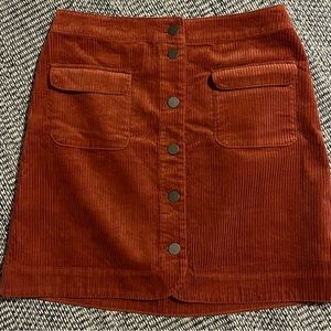 LOFT Corduroy A-line Skirt
